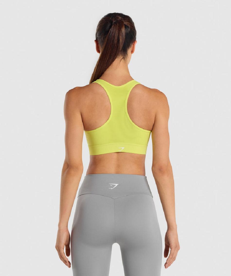 Sujetadores Deportivos Gymshark Ligeros High Support Mujer Amarillo | CO 2228YXF